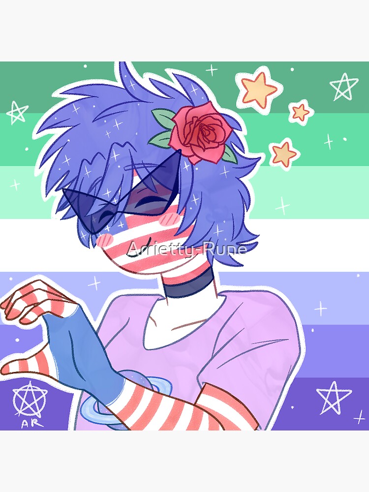 Merica (CountryHumans) Sticker for Sale by Norway-Addict