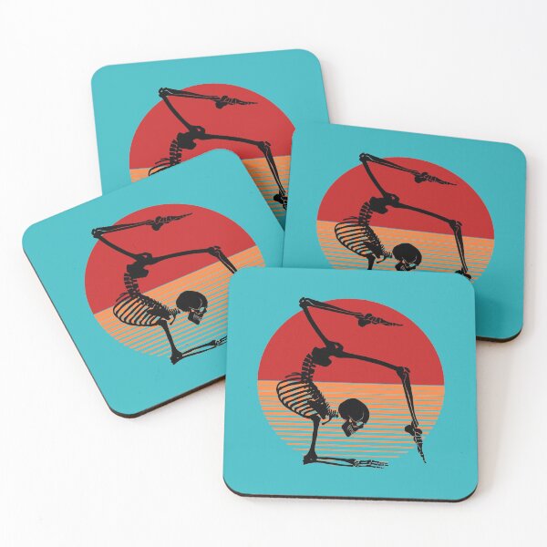 Item preview, Funny Meditating Skeleton Yoga Sunset, Halloween, meditation, Zen | designed and sold by Boom-llqb.
