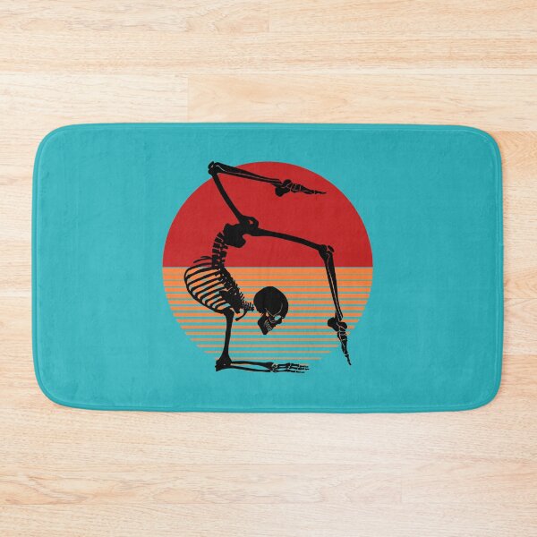 Item preview, Funny Meditating Skeleton Yoga Sunset, Halloween, meditation, Zen | designed and sold by Boom-llqb.