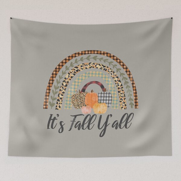 Item preview, Its Fall Yall Rainbow Pumpkins designed and sold by Sheepherder120.