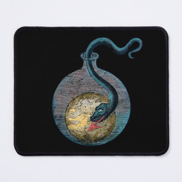 Item preview, Dragon Alchemic vintage Illustration, Johann Conrad Barchusen Esoteric mandala art designed and sold by IsisOsiris.