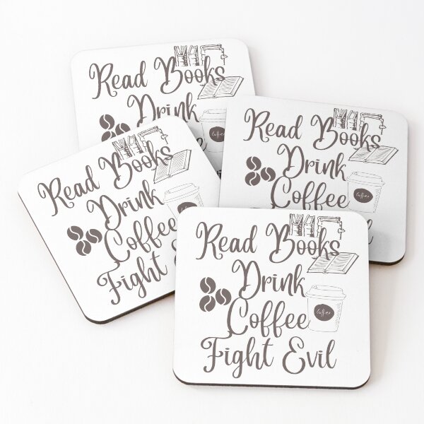 Item preview, Read Books Drink Coffee Fight Evil designed and sold by Simi2020.
