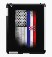 Kroatische amerikanische Flagge iPad-Hülle & Skin