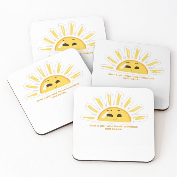Item preview, Just a girl who loves sunshine and tacos _ cute designed and sold by Zshope.
