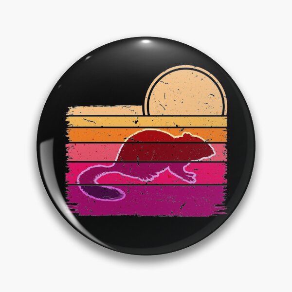Artikelvorschau, Netter kleiner Nagetier-Silhouette-Retro-Sonnenuntergang entworfen und verkauft von SUNarea.