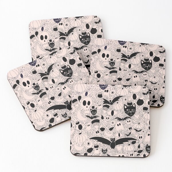 Item preview, Spooky Season Pattern - Black & White  designed and sold by AnArielleShop.