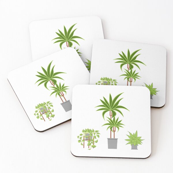 Item preview, 3 illustrated house plants designed and sold by WietskeWelten.