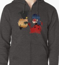 Ladybug y Chat noir Zipped Hoodie
