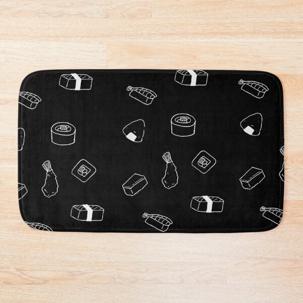Item preview, cool seafood sushi roll shrimp rice pati pattern  designed and sold by Harshler-Art.