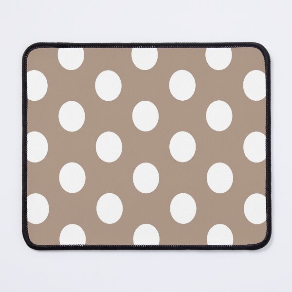 Item preview, Large WHITE and WARM TAUPE POLKA DOTS designed and sold by RachelMacht.