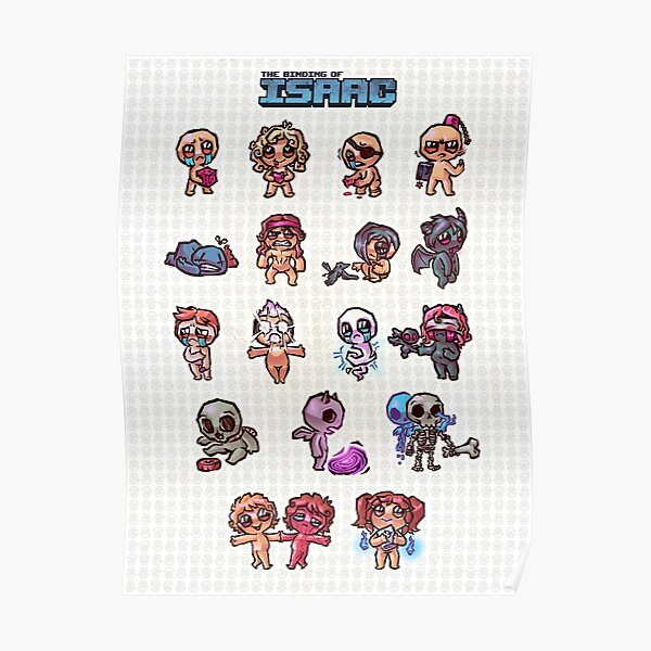 The Binding of Isaac - Character Poster Poster