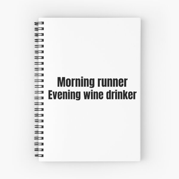 Item preview, Morning runner evening wine drinker designed and sold by Whatalifestyle.