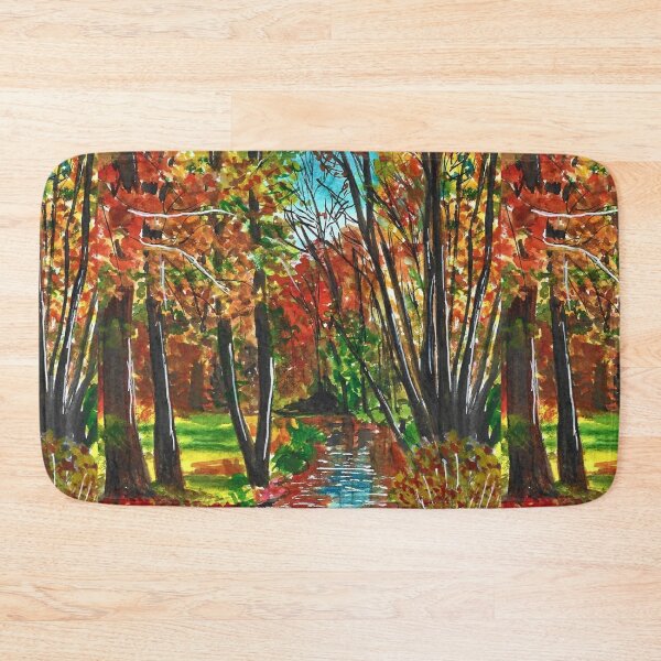 Item preview, autumn landscape designed and sold by Blissful Brushes.