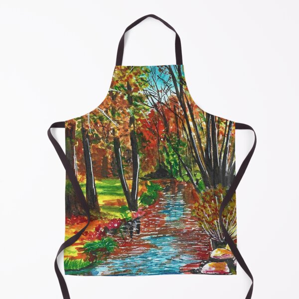 Item preview, autumn landscape designed and sold by Blissful Brushes.
