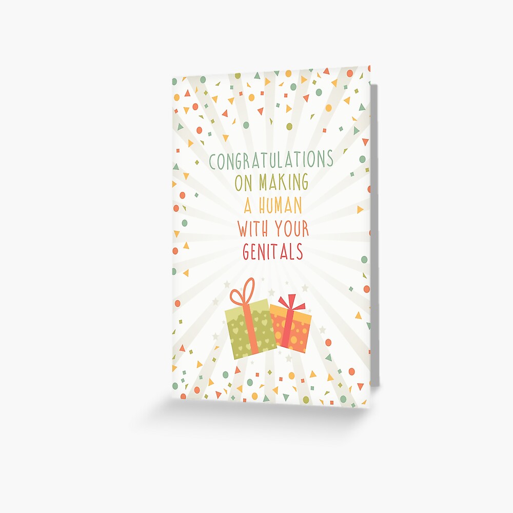 congratulations-baby-shower-greeting-card-for-sale-by-offensivefun