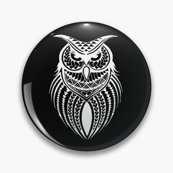 Item preview, Polynesian tribal owl designed and sold by attracdionz.