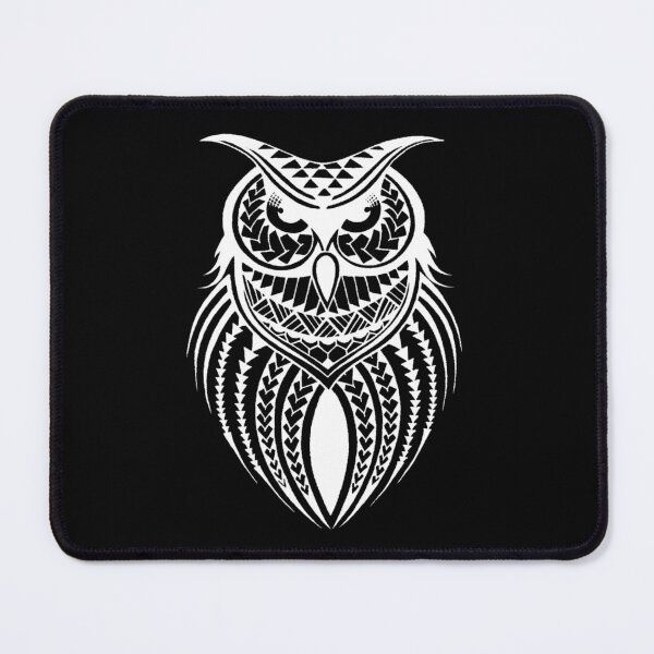 Item preview, Polynesian tribal owl designed and sold by attracdionz.