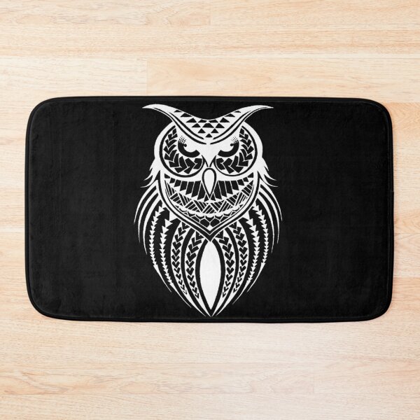 Item preview, Polynesian tribal owl designed and sold by attracdionz.