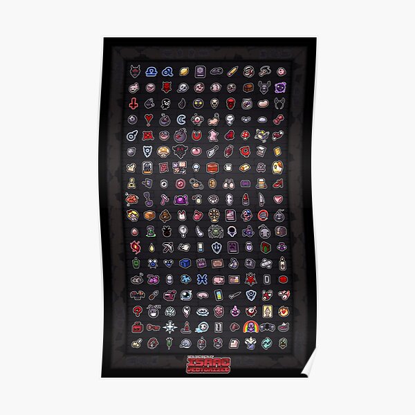 Binding of Isaac Items: Page 3 Poster