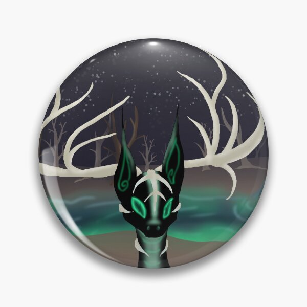 Item preview, Mysterious Creature by a glowing lake. designed and sold by BerryShyKittens.