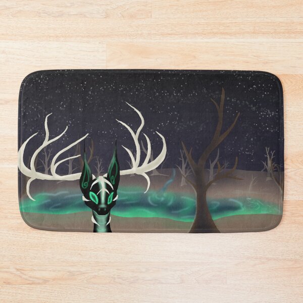 Item preview, Mysterious Creature by a glowing lake. designed and sold by BerryShyKittens.