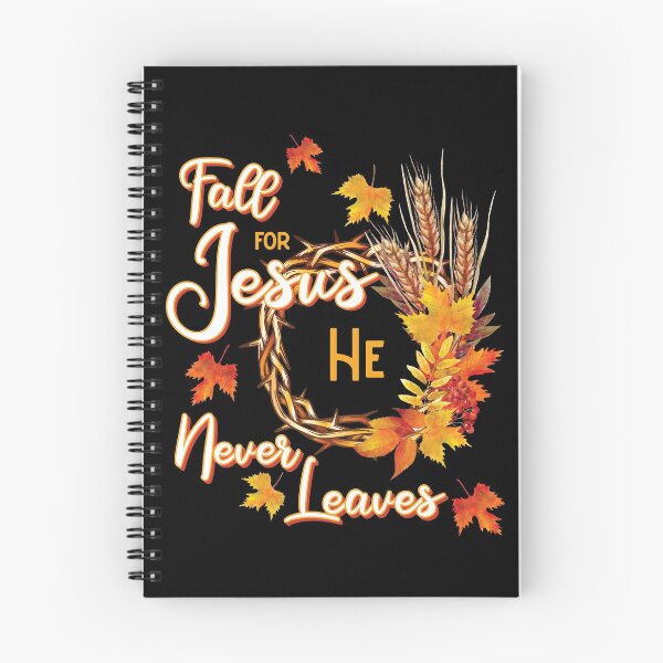 Item preview, Fall for Jesus He Never Leaves Crown of Thorns Autumn Wreath designed and sold by FlutteringWings.
