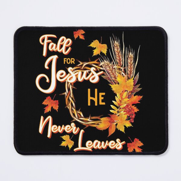 Item preview, Fall for Jesus He Never Leaves Crown of Thorns Autumn Wreath designed and sold by FlutteringWings.