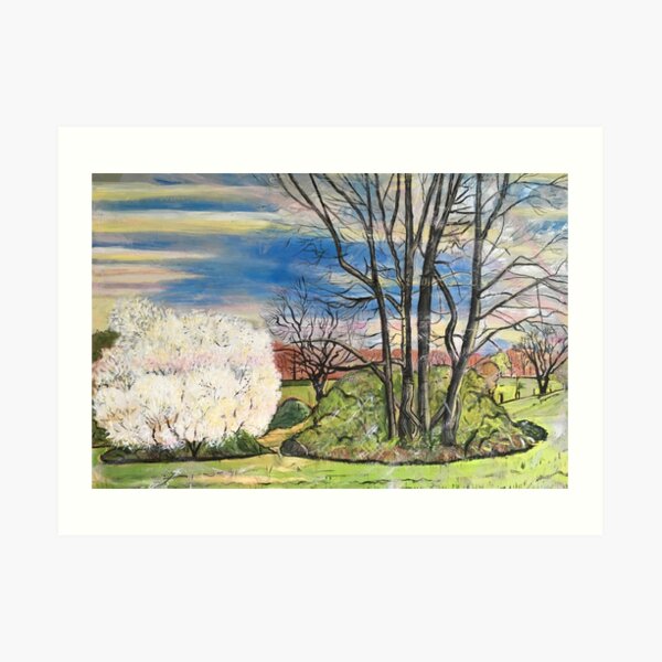 Hung With Bloom Along The Bough Art Print