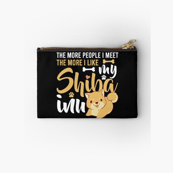 Item preview, THE MORE PEOPLE I MEET THE MORE I LIKE MY SHIBA INU COLLECTION designed and sold by JRM Tees & More Store.