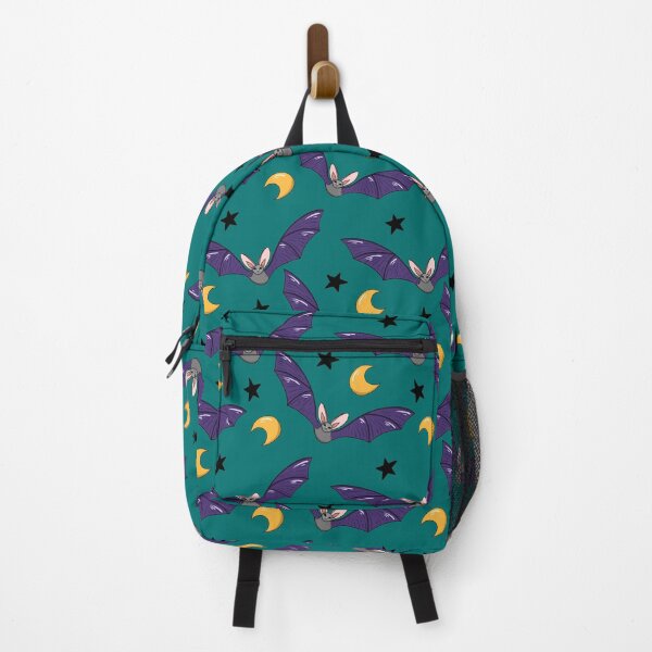 Item preview, Cute bats pattern on teal background designed and sold by IevaLiART.