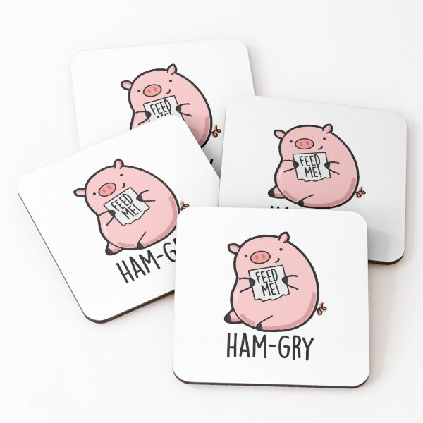 Item preview, Ham-gry Funny Pig Puns  designed and sold by punnybone.