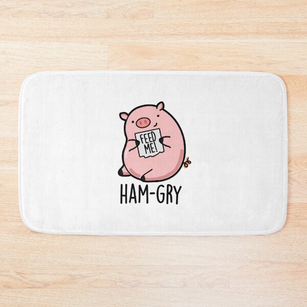 Item preview, Ham-gry Funny Pig Puns  designed and sold by punnybone.