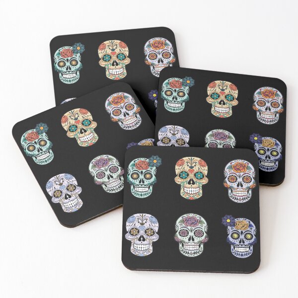 Item preview, Sugar Skulls With Floral Elements designed and sold by artado.