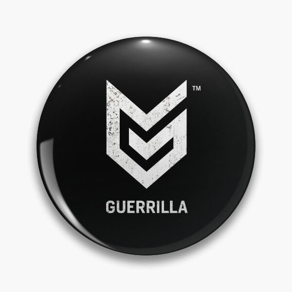 Aperçu de l'œuvre Guerilla Cambridge Retro Video Game Company Logo avec effet patiné créée et vendue par Mercy Apparel.