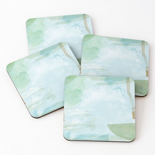 Artikelvorschau,  Blaues und grünes weiches Aquarell entworfen und verkauft von Hernandez shop.