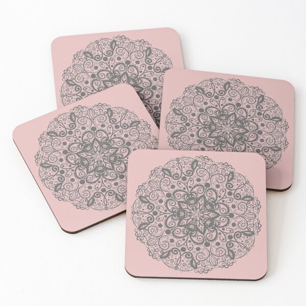 Item preview, Gray lace pattern circle designed and sold by AneissPiaf.