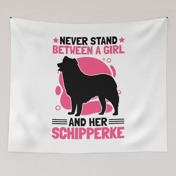 Item preview, Girl with Schipperke Belgian Shepherd Dog designed and sold by madgrfx.