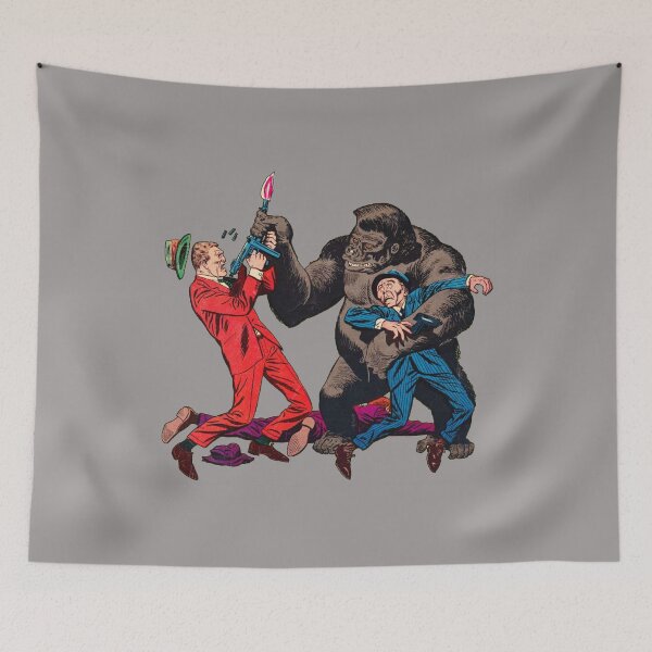 Item preview, Vintage Gorilla Gangster Retro Villain Monkey Gift designed and sold by TheAplus.