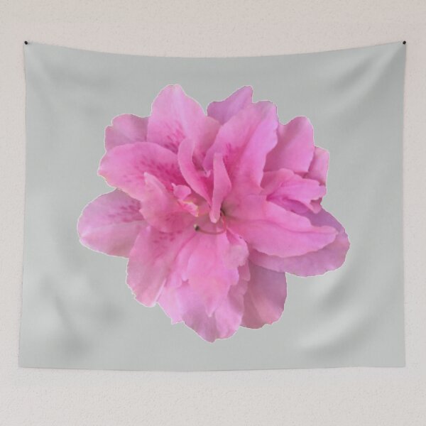 Item preview, Pink Azalea Close-up on Soft Sage Green Background designed and sold by InalterataArt.