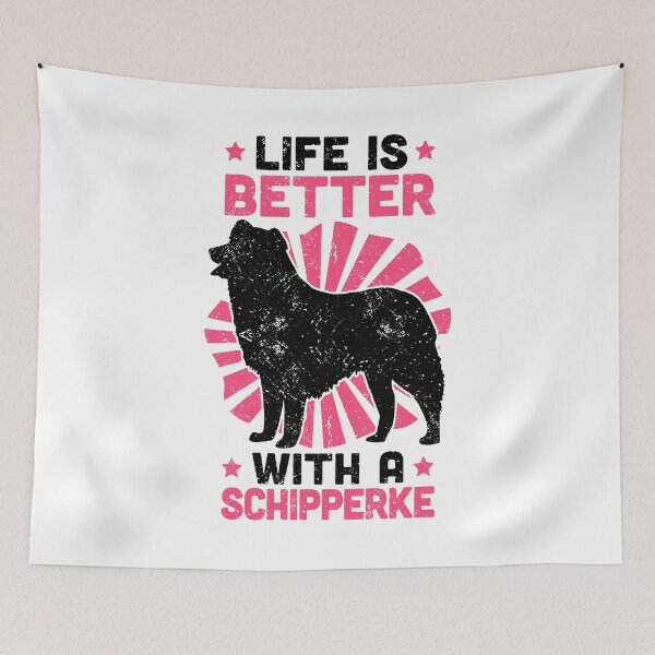 Item preview, Living with Schipperke Belgian Shepherd Dog designed and sold by madgrfx.