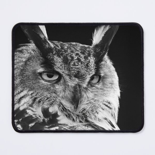 Item preview, Eurasian Eagle Owl Monochrome designed and sold by Ryan Ten.