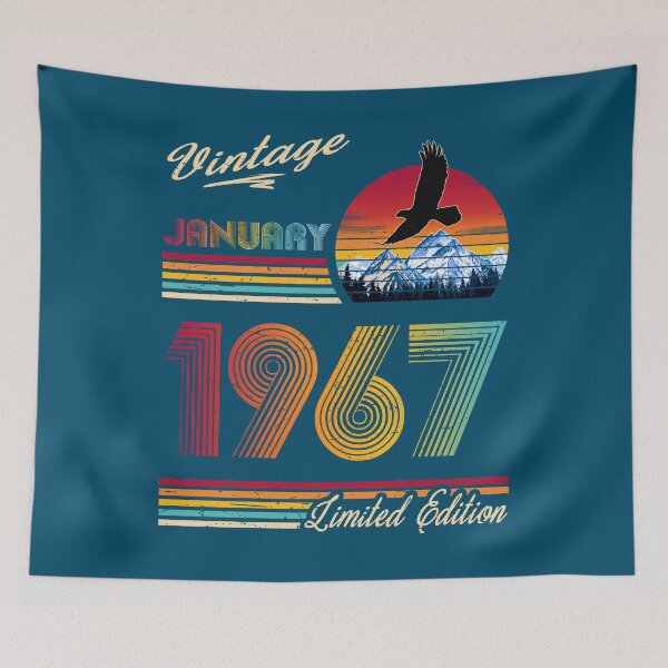 Item preview, January 1967 Birthday designed and sold by GreenSplash.