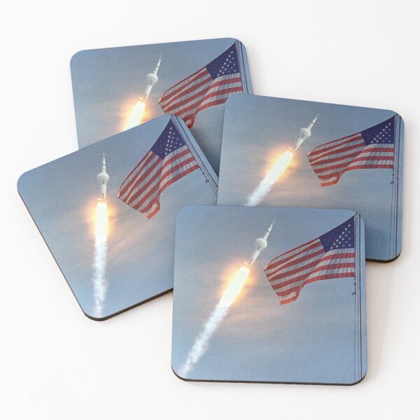 Item preview, American Flag with Saturn V designed and sold by FindYouByZ.