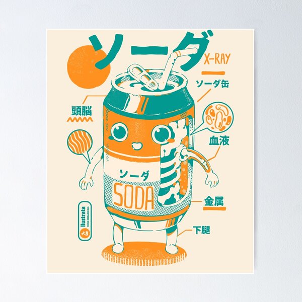 Item preview, Soda Can X-Ray designed and sold by Ilustrata®.