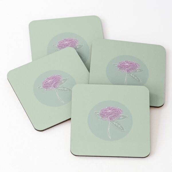 Item preview, Outlined Framed Peoony designed and sold by graetzart.