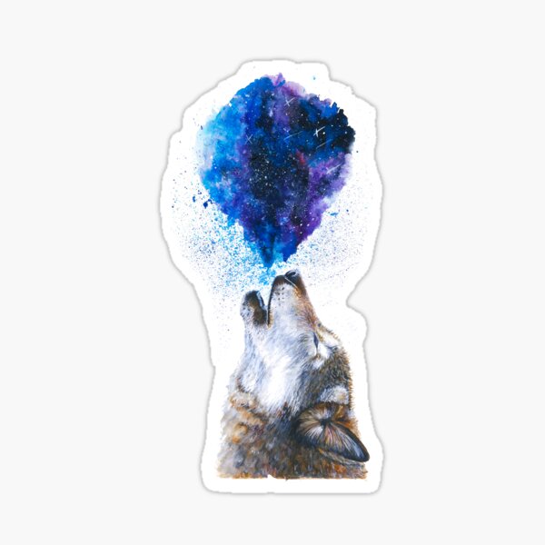 Howling Wolf Sticker