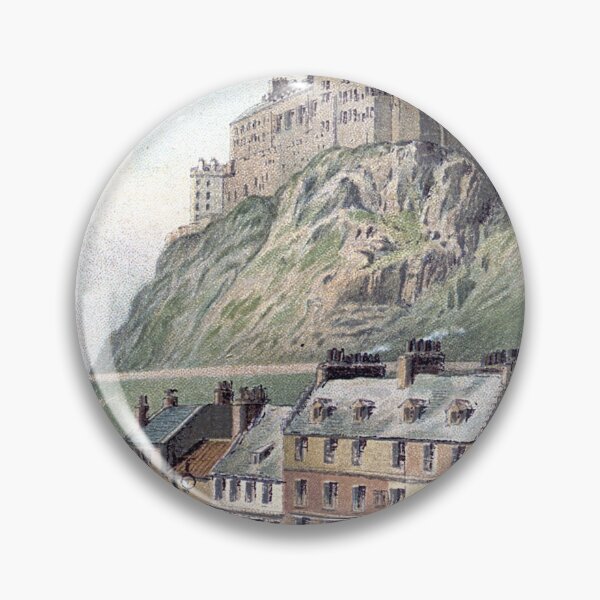 Item preview, Vintage Illustration of Edinburgh Castle from The Grassmarket designed and sold by yourscotland.