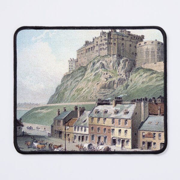 Item preview, Vintage Illustration of Edinburgh Castle from The Grassmarket designed and sold by yourscotland.
