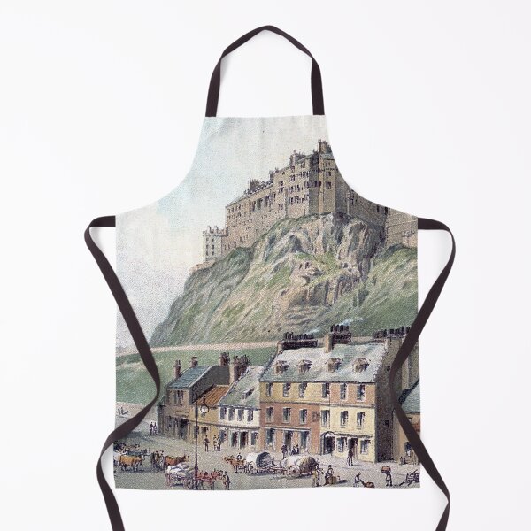 Item preview, Vintage Illustration of Edinburgh Castle from The Grassmarket designed and sold by yourscotland.