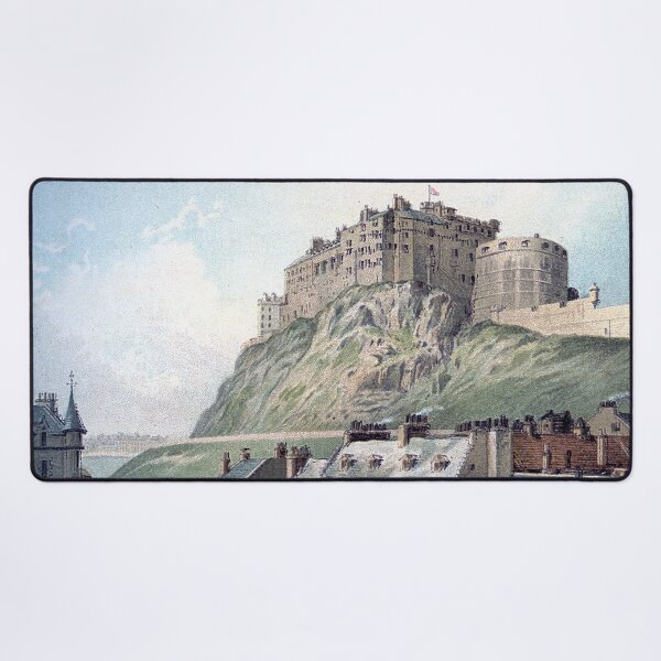 Item preview, Vintage Illustration of Edinburgh Castle from The Grassmarket designed and sold by yourscotland.